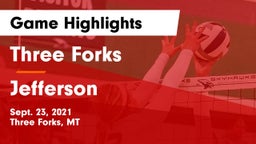 Three Forks  vs Jefferson  Game Highlights - Sept. 23, 2021