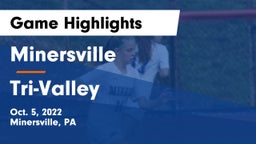 Minersville  vs Tri-Valley  Game Highlights - Oct. 5, 2022
