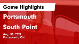 Portsmouth  vs South Point  Game Highlights - Aug. 30, 2022