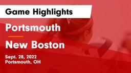 Portsmouth  vs New Boston Game Highlights - Sept. 28, 2022