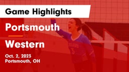 Portsmouth  vs Western  Game Highlights - Oct. 2, 2023