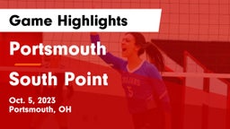 Portsmouth  vs South Point  Game Highlights - Oct. 5, 2023