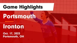 Portsmouth  vs Ironton  Game Highlights - Oct. 17, 2023