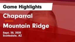 Chaparral  vs Mountain Ridge  Game Highlights - Sept. 30, 2020