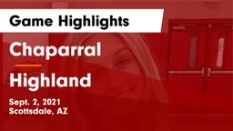 Chaparral  vs Highland  Game Highlights - Sept. 2, 2021