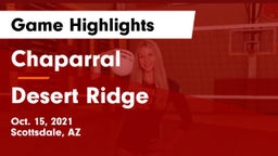 Chaparral  vs Desert Ridge  Game Highlights - Oct. 15, 2021