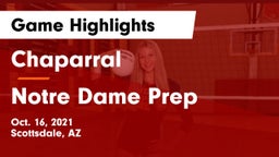 Chaparral  vs Notre Dame Prep  Game Highlights - Oct. 16, 2021