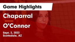 Chaparral  vs O'Connor  Game Highlights - Sept. 2, 2022