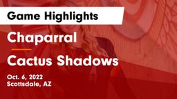 Chaparral  vs Cactus Shadows  Game Highlights - Oct. 6, 2022