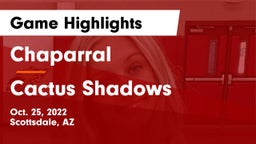 Chaparral  vs Cactus Shadows  Game Highlights - Oct. 25, 2022
