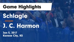 Schlagle  vs J. C. Harmon  Game Highlights - Jan 5, 2017