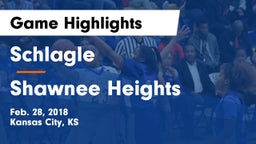Schlagle  vs Shawnee Heights  Game Highlights - Feb. 28, 2018