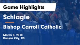 Schlagle  vs Bishop Carroll Catholic  Game Highlights - March 8, 2018