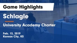 Schlagle  vs University Academy Charter Game Highlights - Feb. 13, 2019