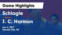 Schlagle  vs J. C. Harmon  Game Highlights - Jan 6, 2017