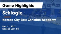 Schlagle  vs Kansas City East Christian Academy  Game Highlights - Feb 11, 2017