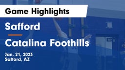 Safford  vs Catalina Foothills  Game Highlights - Jan. 21, 2023
