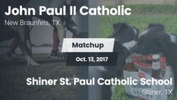 Matchup: John Paul II vs. Shiner St. Paul Catholic School 2017