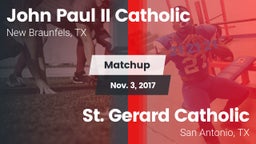 Matchup: John Paul II vs. St. Gerard Catholic  2017