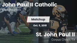 Matchup: John Paul II vs. St. John Paul II  2018