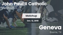 Matchup: John Paul II vs. Geneva  2018