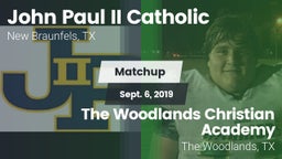 Matchup: John Paul II vs. The Woodlands Christian Academy  2019