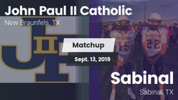 Matchup: John Paul II vs. Sabinal  2019