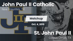 Matchup: John Paul II vs. St. John Paul II  2019