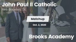 Matchup: John Paul II vs. Brooks Academy 2020