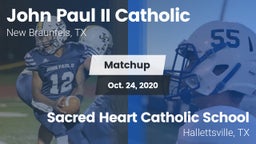 Matchup: John Paul II vs. Sacred Heart Catholic School 2020