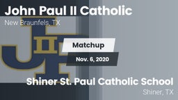 Matchup: John Paul II vs. Shiner St. Paul Catholic School 2020