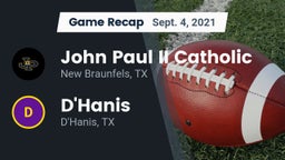 Recap: John Paul II Catholic  vs. D'Hanis  2021