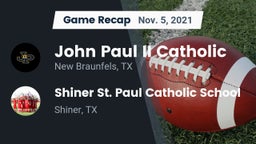Recap: John Paul II Catholic  vs. Shiner St. Paul Catholic School 2021