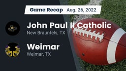 Recap: John Paul II Catholic  vs. Weimar  2022