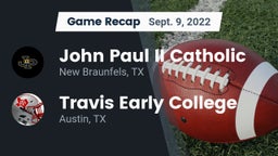 Recap: John Paul II Catholic  vs. Travis Early College  2022