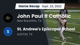 Recap: John Paul II Catholic  vs. St. Andrew's Episcopal School 2022