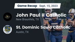 Recap: John Paul II Catholic  vs. St. Dominic Savio Catholic  2023