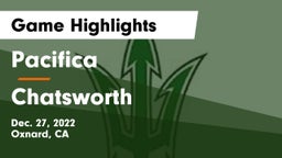 Pacifica  vs Chatsworth  Game Highlights - Dec. 27, 2022