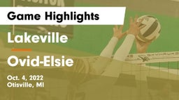 Lakeville  vs Ovid-Elsie  Game Highlights - Oct. 4, 2022