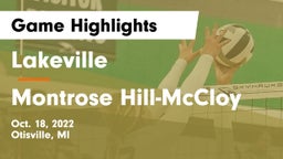Lakeville  vs Montrose Hill-McCloy Game Highlights - Oct. 18, 2022