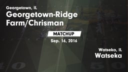 Matchup: Georgetown-Ridge vs. Watseka  2016
