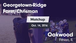 Matchup: Georgetown-Ridge vs. Oakwood  2016