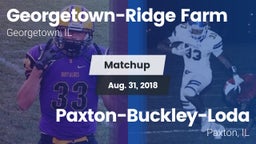 Matchup: Georgetown-Ridge vs. Paxton-Buckley-Loda  2018