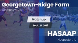 Matchup: Georgetown-Ridge vs. HASAAP 2018