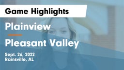 Plainview  vs Pleasant Valley  Game Highlights - Sept. 26, 2022