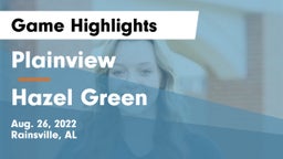 Plainview  vs Hazel Green  Game Highlights - Aug. 26, 2022