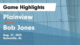 Plainview  vs Bob Jones  Game Highlights - Aug. 27, 2022