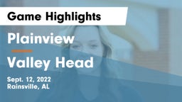 Plainview  vs Valley Head  Game Highlights - Sept. 12, 2022