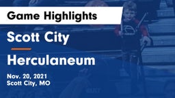 Scott City  vs Herculaneum  Game Highlights - Nov. 20, 2021