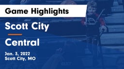 Scott City  vs Central  Game Highlights - Jan. 3, 2022